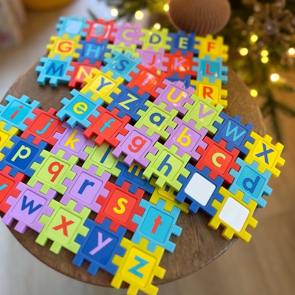 Target bullseye 54 Ct puzzle connection letters alphabet Montessori learning - Picture 4 of 6